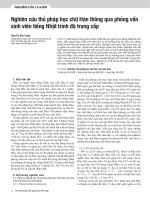 Nghiên cứu thủ pháp học chữ Hán thông qua phỏng vấn sinh viên tiếng Nhật trình độ trung cấp