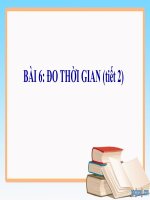 Bài 6   đo thời gian (tiết 2) 