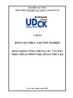 Hoạt động công chứng các văn bản thỏa thuận phân chia di sản thừa kế 