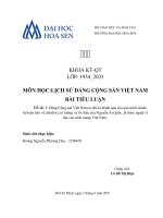Đề tài  đảng cộng sản việt nam ra đời là thành quả của quá trình chuẩn bị hoàn hảo về chính trị, tư tưởng và tổ chức của nguyễn ái quốc, là bước ngoặt vĩ đại của cách mạng việt nam 