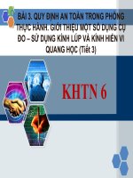Bài 3  qui định an toàn    ( tiết  3) 