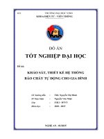Khảo sát, thiết kế hệ thống báo cháy tự động cho gia đình    