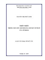 Thiên nhiên trong nhà chử, đảo hoang, chuyện nỏ thần của tô hoài    