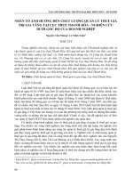 Nhân tố ảnh hưởng đến chất lượng quản lý thuế giá trị gia tăng tại Cục thuế Thanh Hóa - nghiên cứu dưới góc độ của doanh nghiệp