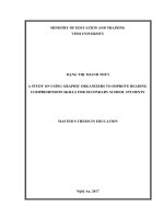 A study on using graphic organizers to improve reading comprehension skills for secondary school students    