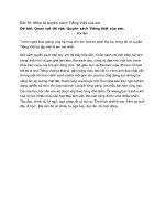 Bài 10 Mới cầm quyển sách trên tay, em đã thấy hấp dẫn. Cuốn sách chỉ một trăm hai tám trang, khổ nhỏ và gọn ghẽ làm sao. Bìa sách dày, cứng và đẹp như một bức tranh. Phía trên cùng của bìa ghi dòng chữ: “Bộ giáo dục và đào tạo” màu đỏ tươi nổi bật. Kế đó