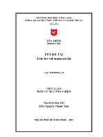 THỰC TRẠNG SỬ DỤNG MẠNG XÃ HỘI Ở GIỚI TRẺ