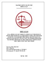 Bình luận quy định của pháp luật thi hành án dân sự hiện hành về các biện pháp cưỡng chế thi hành án dân sự  so sánh biện pháp buộc chuyển giao vật, chuyển giao quyền tài sản, giấy tờ với biện pháp buộc người phải t