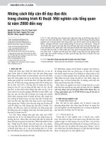 Những cách tiếp cận để dạy đạo đức trong chương trình Kĩ thuật: Một nghiên cứu tổng quan từ năm 2000 đến nay