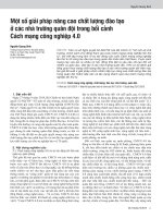 Một số giải pháp nâng cao chất lượng đào tạo ở các nhà trường quân đội trong bối cảnh Cách mạng công nghiệp 4.0