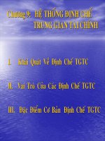 bài giảng:  chương 9(định chế trung gian tài chính)