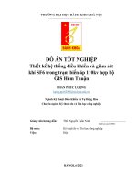 Hệ Thống SCADA điều khiển giám sát khí SF6 trạm biến áp 110Kv hợp bộ Gis  Hàm Thuận