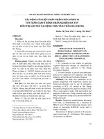 Tác động của liệu pháp nhận thức hành vi tới trầm cảm ở bệnh nhân nghiện ma túy điều trị nội trú tại Bệnh viện Tâm thần Hải Phòng