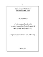 Sự lãnh đạo của tỉnh ủy nghệ an đối với công tác phụ nữ trong giai đoạn hiện nay    