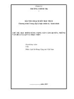 BÀI THU HOẠCH TRUNG cấp CHÍNH TRỊ   môn LỊCH sử ĐẢNG, đặc điểm ĐẢNG CỘNG sản cầm QUYỀN, NHỮNG vấn đề lý LUẬN và THỰC TIỄN