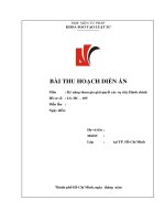 BÀI THU HOẠCH DIỄN ÁN HS HÀNH CHÍNH 105-HVTP