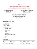 PHỤ lục i   II   III GIÁO dục địa PHƯƠNG 