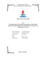 Giải pháp thúc đẩy kinh doanh dịch vụ giao nhận hàng hóa nhập khẩu bằng container tại công ty cổ phần quốc tế TICO 