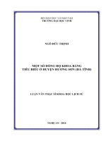 Một số dòng họ khoa bảng tiêu biểu ở huyện hương sơn   hà tĩnh    