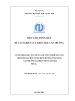 Cơ sở khoa học xây dựng chương trình đào tạo trình độ đại học theo định  hướng ứng dụng tại trường đại học  nội vụ hà nội 