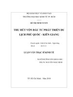 Tài liệu Thu Hút Vốn Đầu Tư Phát Triển Du Lịch Phú Quốc - Kiên Giang