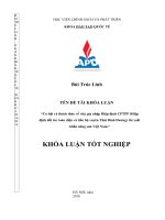 Định hướng và giải pháp phát triển xuất khẩu nông sản khi việt nam tham gia hiệp định đối tác toàn điện và tiến bộ xuyên thái bình dương 