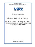 Kế toán tiền lương và các khoản trích theo lương tại công ty tnhh xăng dầu quang hùng   