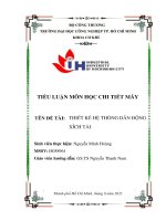 Đồ án chi tiết máy, thiết kế hệ thống dẫn động xích tải