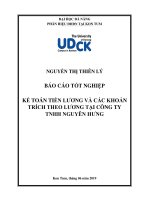 Kế toán tiền lương và các khoản trích theo lương tại công ty tnhh nguyên hưng   