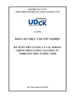 Kế toán tiền lương và các khoản trích theo lương tại công ty tnhh kiết tường vinh    