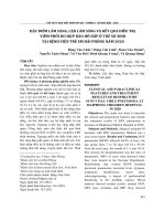 Đặc điểm lâm sàng, cận lâm sàng và kết quả điều trị viêm phổi do hợp bào hô hấp ở trẻ sơ sinh tại Bệnh viện Trẻ em Hải Phòng năm 2020