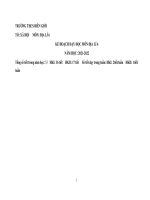 PHỤ lục i  + 3 môn địa  lí 6,7,8,9 CHUẨN CV 5512 năm học 2021 2022 