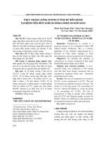 Thực trạng loãng xương ở phụ nữ đến khám tại Bệnh viện Hữu nghị Đa khoa Nghệ An năm 2020