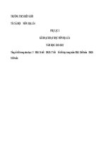 PHỤ lục i +3  môn địa 6,7,8,9 năm học 2021 2022 CHUẨN CV 5512 