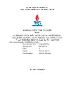 Giải pháp thúc đẩy dịch vụ giao nhận hàng hóa bằng đường hàng không tại công ty cổ phần thương mại và đầu tư JV   system 
