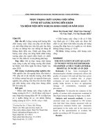 Thực trạng chất lượng cuộc sống ở phụ nữ loãng xương đến khám tại Bệnh viện Hữu nghị Đa khoa Nghệ An năm 2020