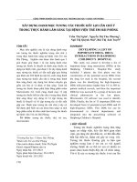 Xây dựng danh mục tương tác thuốc bất lợi cần chú ý trong thực hành lâm sàng tại Bệnh viện Trẻ em Hải Phòng