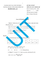 Một số đề xác suất thông kê tham khảo_có lời giải chi tiết_UIT