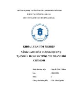 Khóa luận tốt nghiệp nâng cao chất lượng dịch vụ tại ngân hàng số timo chi nhánh hồ ch 