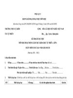 PHỤ lục 1+PHỤ lục  3  KHTN 6 SÁCH  CHÂN TRỜI SÁNG tạo năm học 2021 2022 