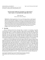 Liên kết phát triển du lịch khu vực miền Trung thực trạng và giải pháp phát triển bền vững