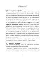 Solutions to enhance competitiveness of truong giang trading and service limited liability company 