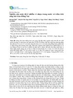 Nghiên cứu mức độ ô nhiễm vi nhựa trong nước và trầm tích sông Sài Gòn–Đồng Nai