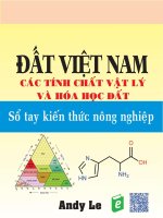 ĐẤT VIỆT NAM   các TÍNH CHẤT lý học và hóa học đất   sổ TAY KIẾN THỨC NÔNG NGHIỆP