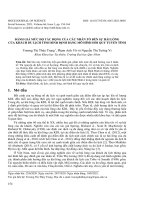 Đánh giá mức độ tác động của các nhân tố đến sự hài lòng của khách du lịch tỉnh Bình Định bằng mô hình hồi quy tuyến tính