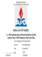 Một số giải pháp nâng cao hiệu quả hoạt động sản xuất kinh doanh tại công ty TMHH thương mại và dịch vụ hoa hồng 