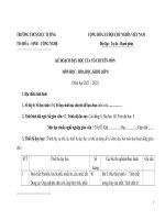 PHU LUC 1 + PHỤ lục 3 HOA 8 năm học 2021 2022 THEO CV 5512 