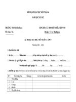 PHỤ lục i  KHDH TOAN6 KNTT 