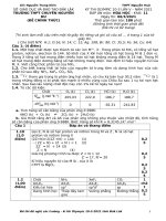 Đề thi olympic hóa học đak lak