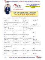 THI THỬ MAX  MIN hàm số KHÓA học 2k4